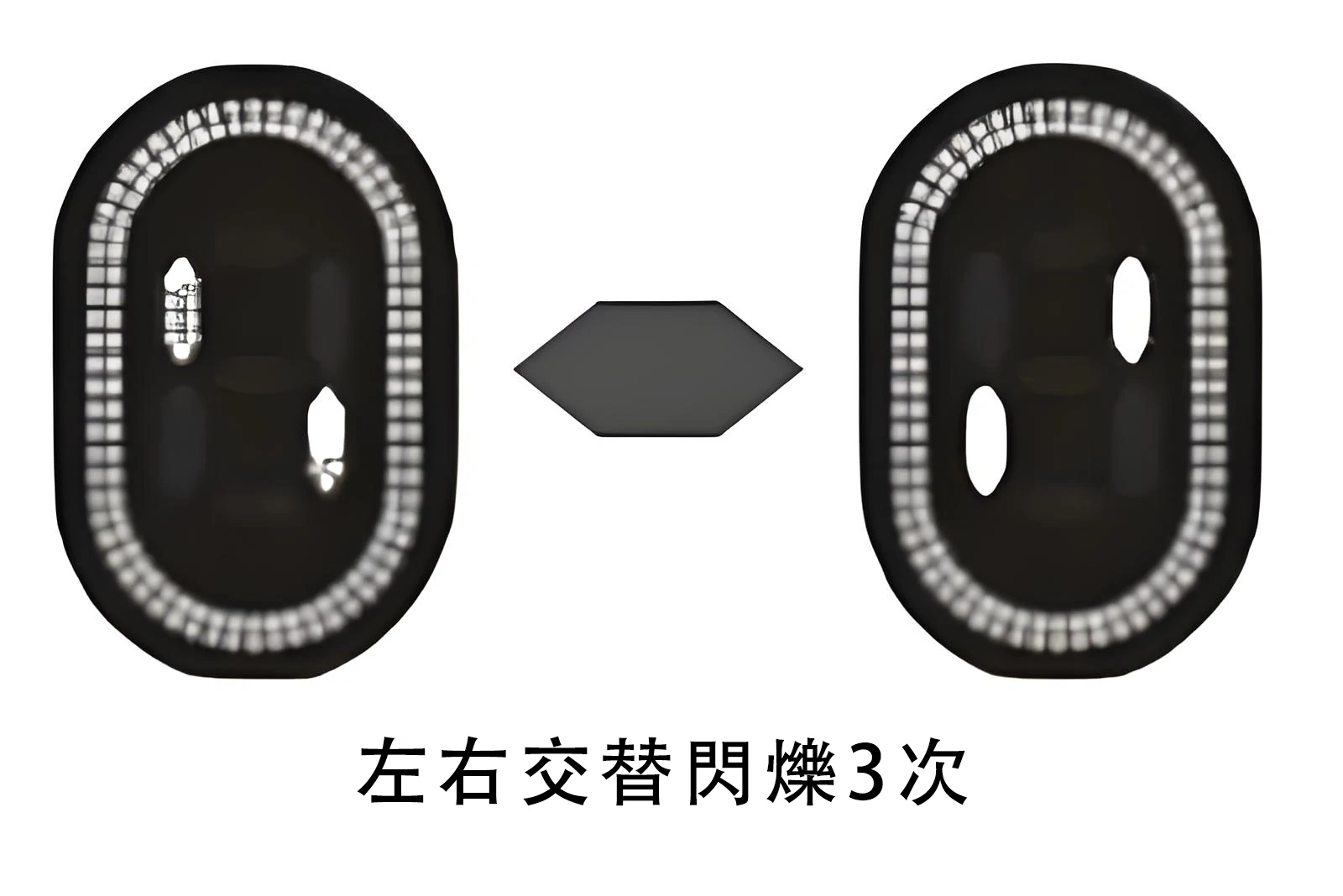 加熱菸 左右交替閃爍3次